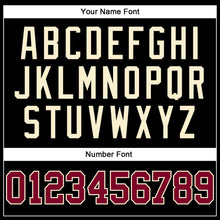 Load image into Gallery viewer, Custom Black Cream Pinstripe Maroon-Cream Authentic Basketball Jersey