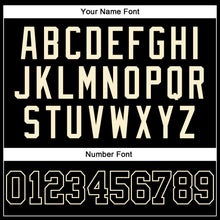 Load image into Gallery viewer, Custom Black Cream Pinstripe Black-Cream Authentic Basketball Jersey