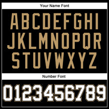 Load image into Gallery viewer, Custom Black Old Gold Pinstripe White-Old Gold Authentic Basketball Jersey