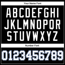 Load image into Gallery viewer, Custom Black Gray Pinstripe White-Royal Authentic Basketball Jersey