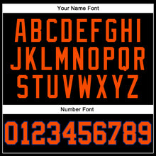 Load image into Gallery viewer, Custom Black Orange-Royal Authentic Throwback Basketball Jersey