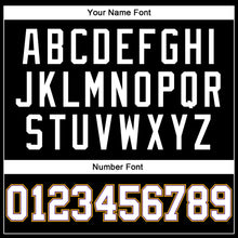 Load image into Gallery viewer, Custom Black White Purple-Gold Authentic Throwback Basketball Jersey