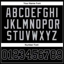 Load image into Gallery viewer, Custom Black Gray Authentic Throwback Basketball Jersey