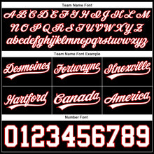 Load image into Gallery viewer, Custom Black White-Red Authentic Throwback Basketball Shorts