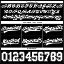 Load image into Gallery viewer, Custom Black White-Gray Authentic Throwback Basketball Shorts