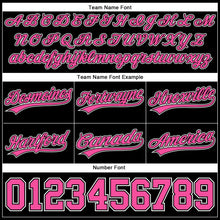 Load image into Gallery viewer, Custom Black Pink-White Authentic Throwback Basketball Shorts