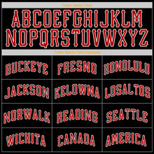 Load image into Gallery viewer, Custom Black Red-White Authentic Baseball Jersey
