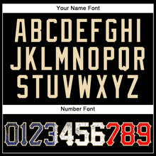 Load image into Gallery viewer, Custom Black Vintage French Flag-City Cream Authentic Baseball Jersey