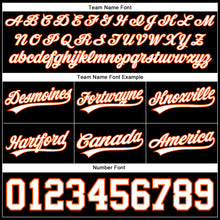 Load image into Gallery viewer, Custom Black White-Orange Authentic Basketball Shorts