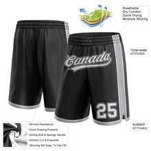 Load image into Gallery viewer, Custom Black White-Gray Authentic Basketball Shorts