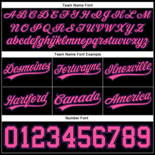 Load image into Gallery viewer, Custom Black Pink-Purple Authentic Basketball Shorts