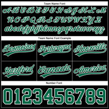 Load image into Gallery viewer, Custom Black Kelly Green-White Authentic Basketball Shorts