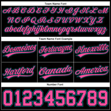 Load image into Gallery viewer, Custom Black Pink-Teal Authentic Basketball Shorts