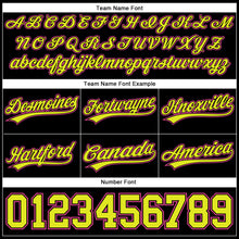 Load image into Gallery viewer, Custom Black Neon Yellow-Pink Authentic Basketball Shorts