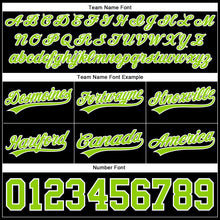 Load image into Gallery viewer, Custom Black Neon Green-White Authentic Basketball Shorts