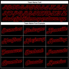 Load image into Gallery viewer, Custom Black Red Performance T-Shirt