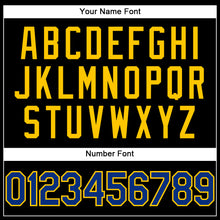Load image into Gallery viewer, Custom Black Royal-Yellow Performance T-Shirt
