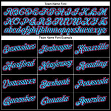 Load image into Gallery viewer, Custom Black Pink-Sky Blue Performance T-Shirt