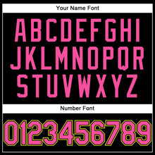 Load image into Gallery viewer, Custom Black Pink-Neon Yellow Performance T-Shirt