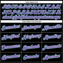 Load image into Gallery viewer, Custom Black Teal-Purple Performance T-Shirt