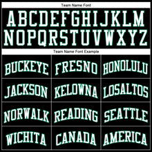 Load image into Gallery viewer, Custom Black White-Kelly Green Authentic Throwback Basketball Jersey