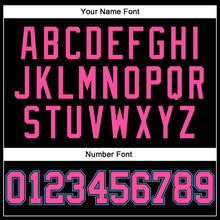 Load image into Gallery viewer, Custom Black Pink-Sky Blue Authentic Throwback Basketball Jersey