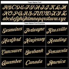 Load image into Gallery viewer, Custom Black Vegas Gold Authentic Throwback Basketball Jersey