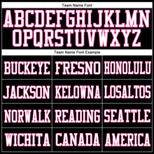 Load image into Gallery viewer, Custom Black White-Pink Mesh Authentic Football Jersey