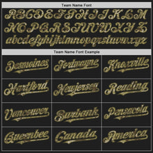 Load image into Gallery viewer, Custom Black Camo-Olive Authentic Baseball Jersey