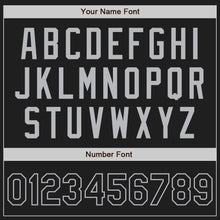 Load image into Gallery viewer, Custom Black Gray Authentic Baseball Jersey