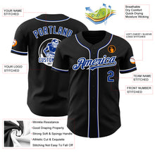Load image into Gallery viewer, Custom Black Royal-White Authentic Baseball Jersey