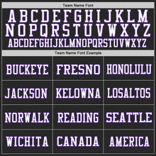 Load image into Gallery viewer, Custom Black Purple-White Mesh Authentic Football Jersey