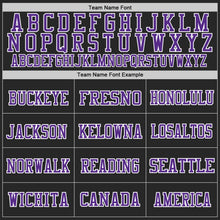 Load image into Gallery viewer, Custom Black Teal-Purple Mesh Authentic Football Jersey