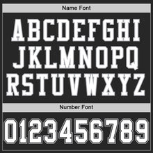 Load image into Gallery viewer, Custom Black White-Gray Mesh Authentic Football Jersey