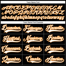 Load image into Gallery viewer, Custom Black White-Bay Orange Hockey Lace Neck Jersey