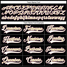 Load image into Gallery viewer, Custom Black White Old Gold-Purple Hockey Lace Neck Jersey