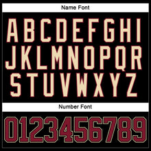 Load image into Gallery viewer, Custom Black Crimson-City Cream Hockey Lace Neck Jersey