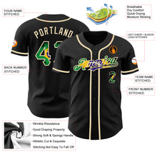 Load image into Gallery viewer, Custom Black Vintage Brazilian Flag-City Cream Authentic Baseball Jersey
