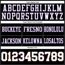 Load image into Gallery viewer, Custom Black White Old Gold-Purple Authentic Football Jersey