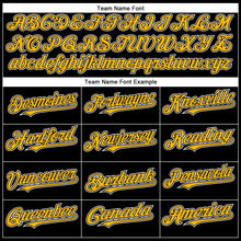 Load image into Gallery viewer, Custom Black Gold-White Authentic Baseball Jersey