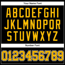 Load image into Gallery viewer, Custom Black Gold-White Authentic Baseball Jersey