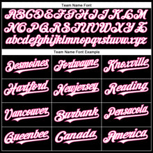 Load image into Gallery viewer, Custom Black White-Pink Authentic Baseball Jersey