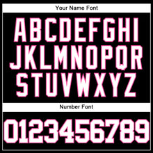 Load image into Gallery viewer, Custom Black White-Pink Authentic Baseball Jersey