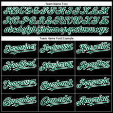 Load image into Gallery viewer, Custom Black Kelly Green=White Authentic Baseball Jersey