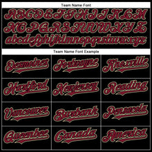 Load image into Gallery viewer, Custom Black Crimson-City Cream Authentic Baseball Jersey