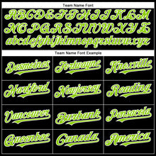 Load image into Gallery viewer, Custom Black Neon Green-White Authentic Baseball Jersey