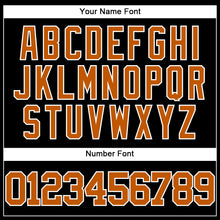 Load image into Gallery viewer, Custom Black Texas Orange-White Authentic Baseball Jersey