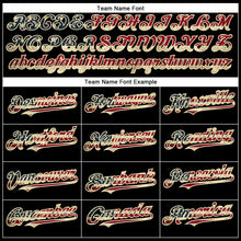 Load image into Gallery viewer, Custom Black Vintage USA Flag City Cream-Crimson Authentic Baseball Jersey