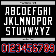 Load image into Gallery viewer, Custom Black Red-Royal Authentic Throwback Baseball Jersey