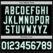 Load image into Gallery viewer, Custom Black White-Kelly Green Authentic Throwback Baseball Jersey